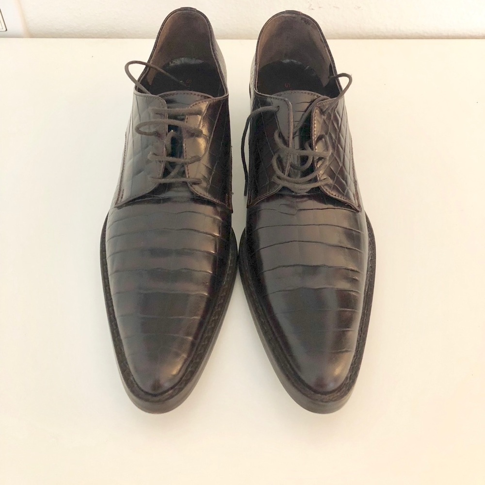 Women’s Studio Pollini croc embossed pointed shoes